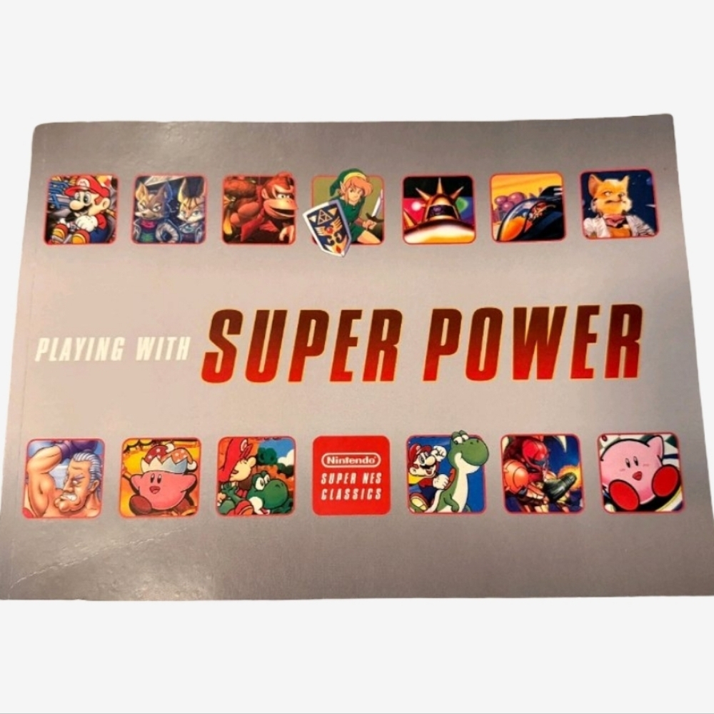 Nintendo Super Power Book with Colorful Characters